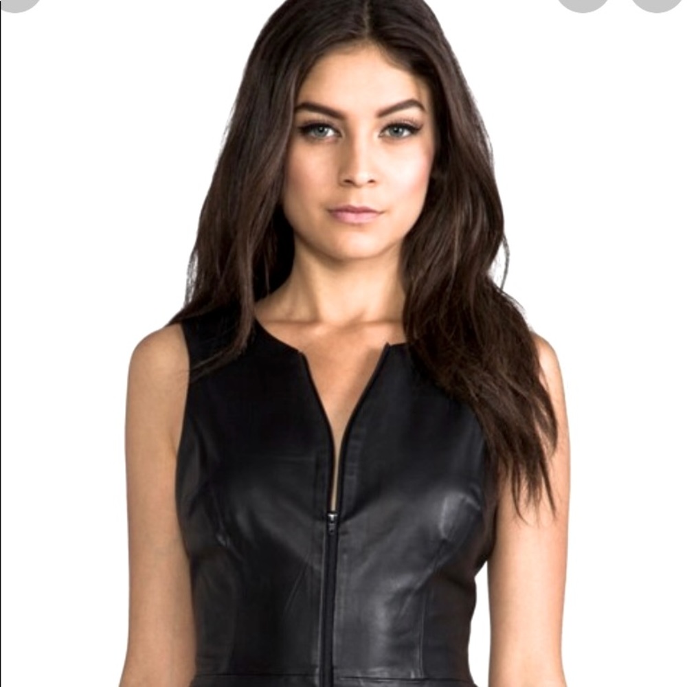 Trina Turk Tatyana Leather Top